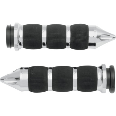 Avon Grips #AIR-90-CH-FL-SP - Spike Air Cushioned Grips - TBW - Chrome