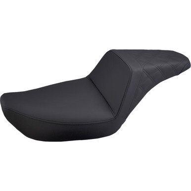 Saddlemen #896-04-173 - Step-Up Seat - Rear Lattice Stitched - Black - FXD