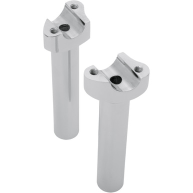 Drag Specialties - Forged Aluminum Handlebar Risers - Straight - 6-1/2" - Chrome