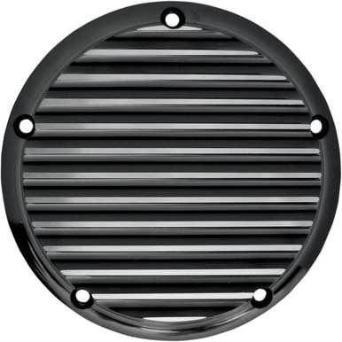Joker Machine #06-99TC - Derby Cover - Finned - Black/Anodized - 5 Hole