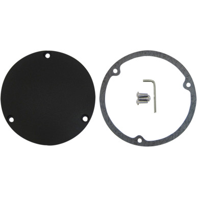 Drag Specialties - Derby Cover - Wrinkle Black - 3 Hole - '70-'98 Big Twin