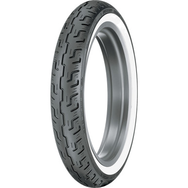 Dunlop #45064215 - Tire - D401 - Front - 100/90-19 - Wide Whitewall - 57H