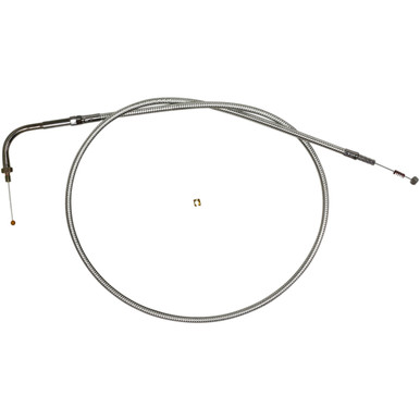 Magnum Shielding #34096 - Sterling Chromite II Braided Idle Cable for Harley-Davidson - 37-3/4"