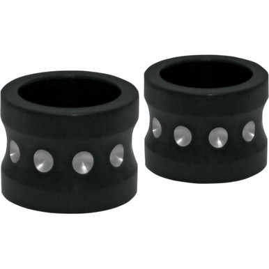 Covingtons #C0013-B - Axle Spacers - Dimpled - Black - Non-ABS - Pair