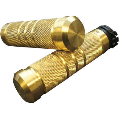 Accutronix #GR100-KG5 - Knurled Grooved Custom Grips - Brass
