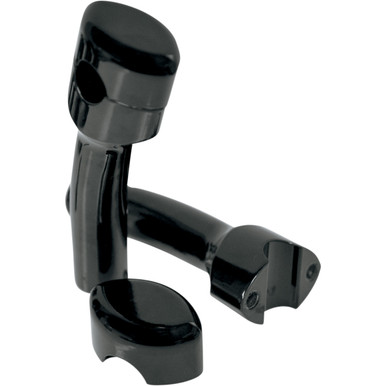 LA Choppers #LA-7402-05B - Handlebar Risers for 1" Handlebars - Smooth - Pullback - 5-1/2" - Black