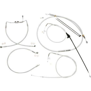 Magnum Shielding #387294 - Sterling Chromite II Designer Handlebar Installation Kit - 10" - '07 FLH
