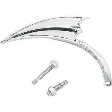 Arlen Ness #13-061 - Mirror - Micro - Scoop - Side View - Triangle - Chrome - Right
