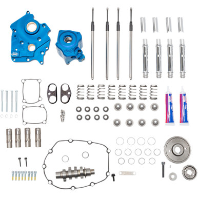 S&S Cycle #310-1083A - Cam Chest Kit with Plate - Gear Drive - Oil Cooled - 550 Cam - Chrome Pushrods - M8