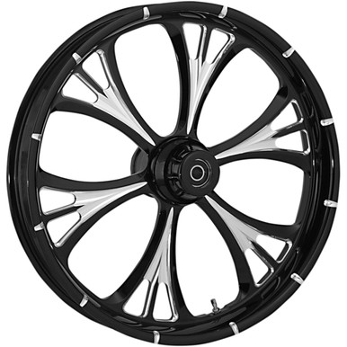 RC Components #21350-9031-102E - Wheel - Majestic Eclipse - Front - Dual Disc/without ABS - Black Eclipse - 21x3.5 - '08-'13 FLT