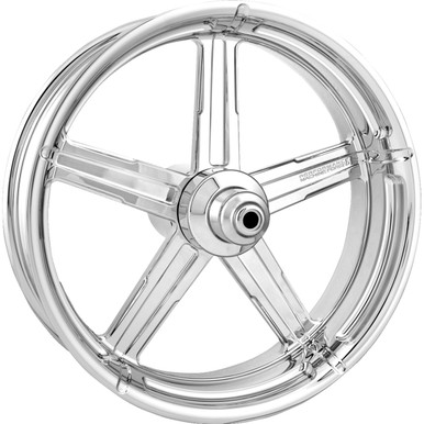 Performance Machine (PM) #1202-7106R-FRMAJ-CH - Wheel - Formula - Front - Dual Disc/without ABS - Chrome - 21x3.5 - '08+ FL