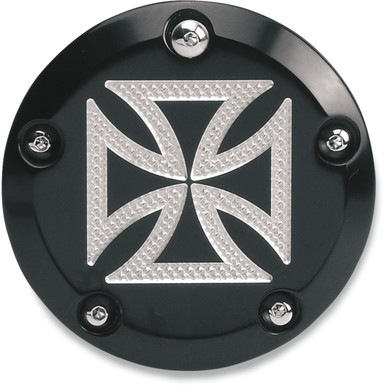 Accutronix #C1605-CB - Points Cover - Maltese Black - Twin Cam