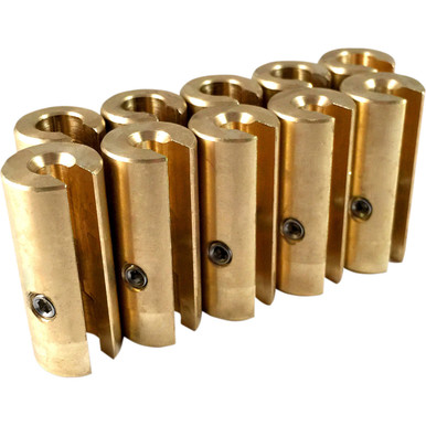 No-mar #WT-SPK10BR-150 - Wheel Weights - 1-1/2 oz - Brass - 10 Pack