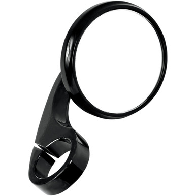 Todd's Cycle #0640-0748 - Mirror - Shooter - Side View - Round - Black - 1"