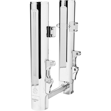 Performance Machine (PM) #0208-2177-CH - Fork Leg - 49 mm - Chrome - Lower - Dual Disc