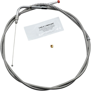 Barnett #102303002012 - Stainless Steel Throttle Cable - +12" - '96-'01 Touring