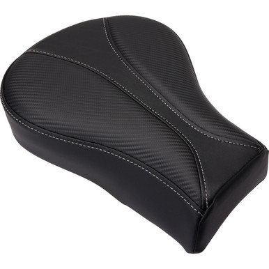 Saddlemen #806-12-0162 - Dominator Pillion Pad - Standard Reach - Black w/ Gray Stitching - FL/FX '06-'17