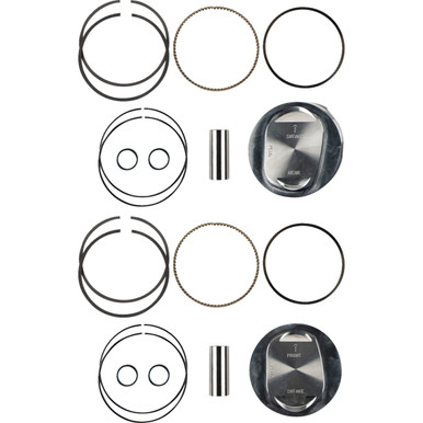 KB Performance #KB662LCA.STD - Piston Kit - 4.125" Standard - 10.0:1 CR - 96"-103" Twin Cam Bored to 117 ci w/SE 95 cc Heads