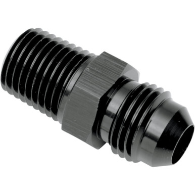 Goodridge #AN816-06-02DBK - Oil Line Fitting - Black -Straight - 1/8" NPT