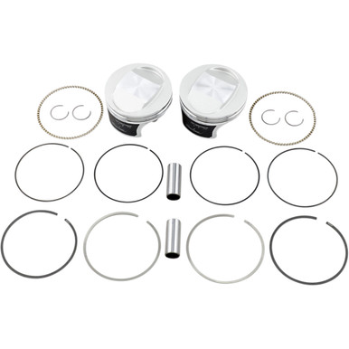 Wiseco #K0208P2 - Tracker™ Series Piston Kit - 3.895" - 88 Cubic Inch Bored to 95 Cubic Inch - +0.020" - Twin Cam