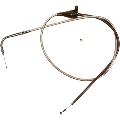 Magnum Shielding #5432 - Polished Stainless Steel Braided Idle Cable - Cruise - 44"