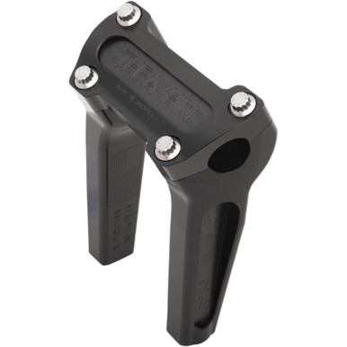 Thrashin Supply CO. #TSC-6000-1 - Handlebar Risers - Straight - 6" - Black