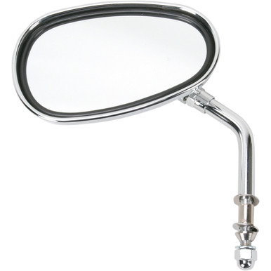 Emgo #20-86837 - Mirror - Side View - Lil' Cruiser/Oval - Standard Stem - Left/Right - Bolt-On - Each