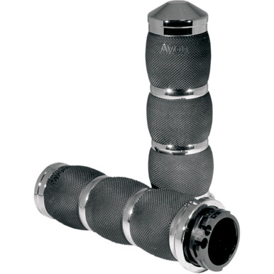 Avon Grips #AIR-90 - 3-Ring Air Cushioned Grips - Chrome