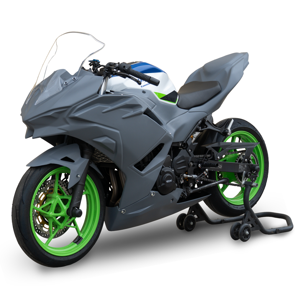 Hotbodies Racing Race Bodywork Primer Gray Kawasaki Ninja 500 2024+