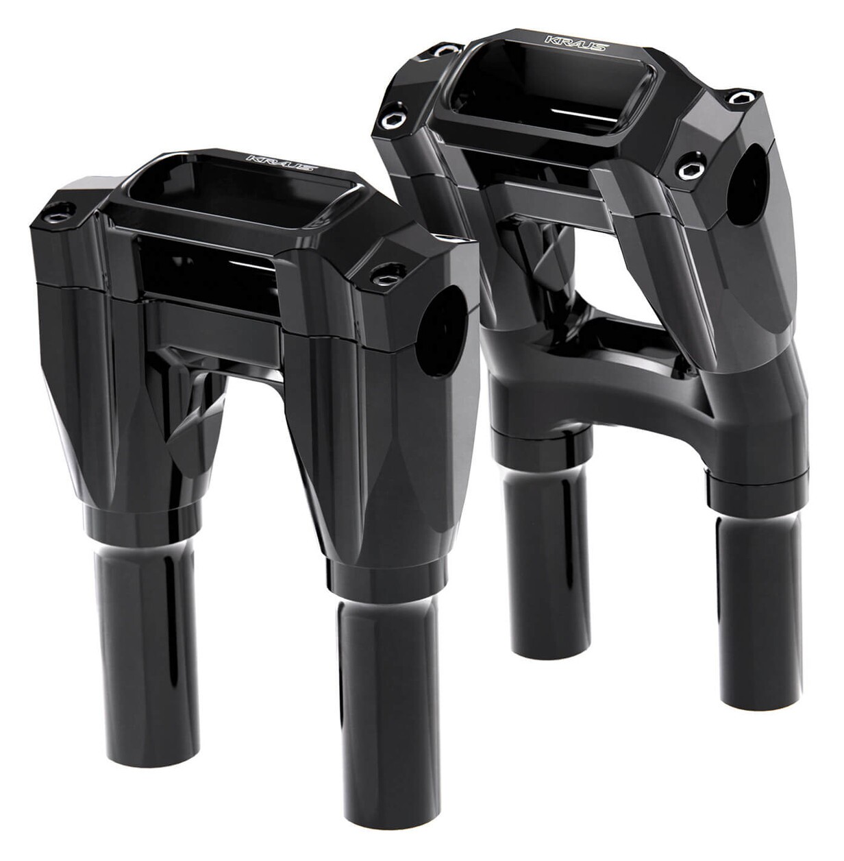 Kraus Motor Co. Core Isolated Risers For Harley 1973-2017