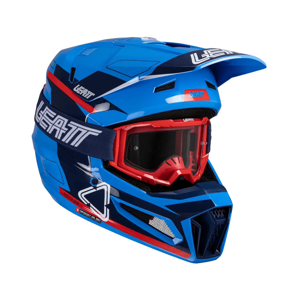 Leatt 3.5 Moto Helmet Kit w/ 4.5 Goggles V25