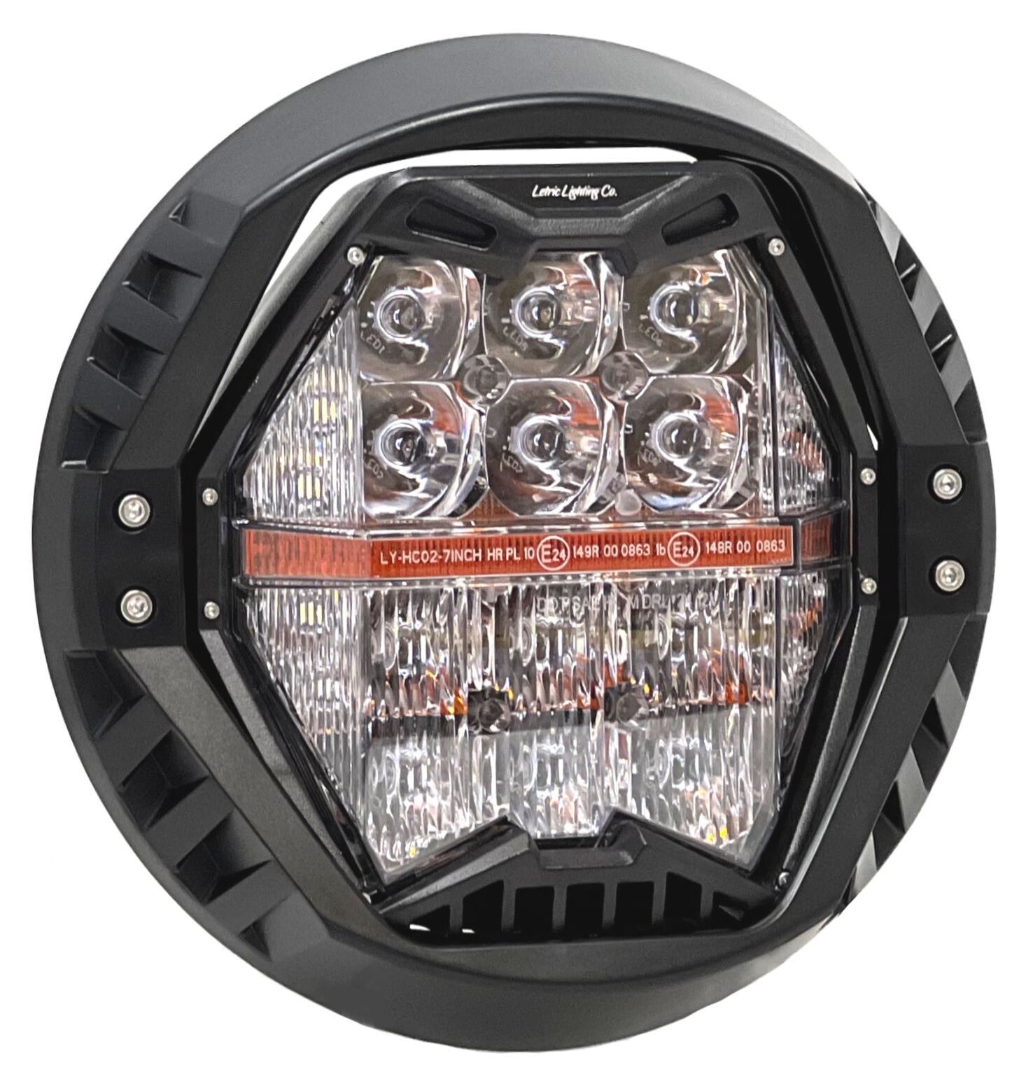 Letric Lighting Co. 7" LED Game Changer Headlamp For Harley 1994-2026