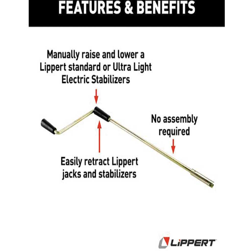 Lippert Manual Crank Handle for Stabilizers & Landing Gear