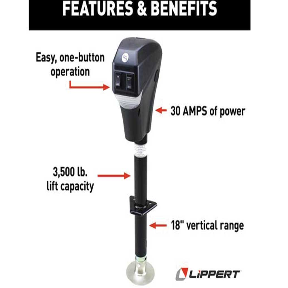 Lippert Power Tongue Jack 3500 lb