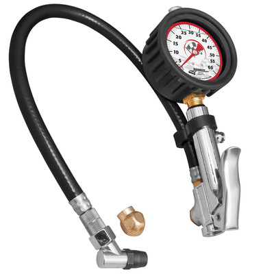 Longacre Liquid Filled Analog 2.5" Quick Fill Tire Pressure Gauge