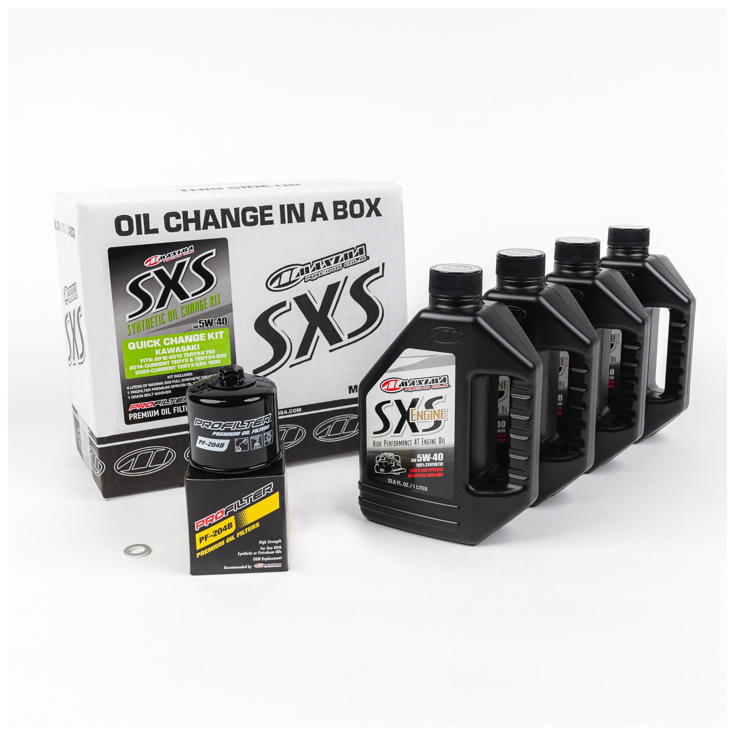 Maxima SxS Full Synthetic Quick Change Oil Kit Kawasaki Teryx / KRX 2012-2025