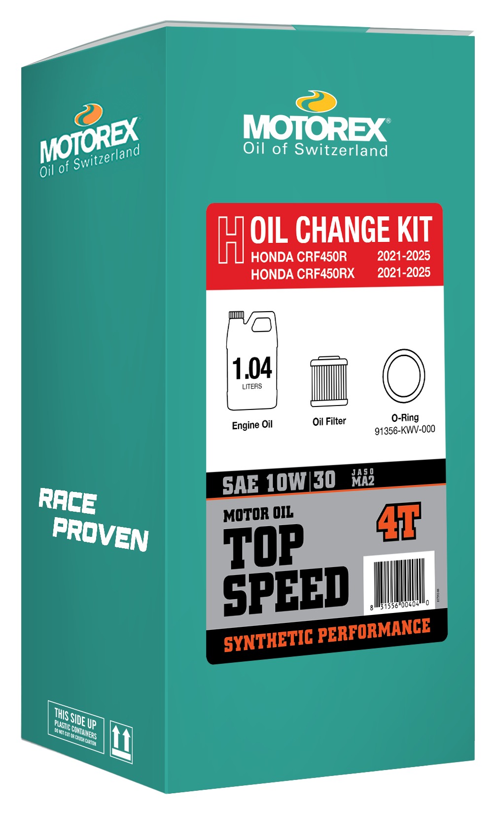 Motorex Top Speed Oil Change Kit Honda CRF450R / RX / RWE / R-S 2021-2026