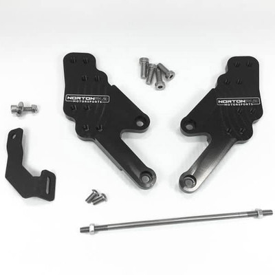 Norton Motorsports Yamaha R3 Rearset Riser Kit for OEM Rearsets