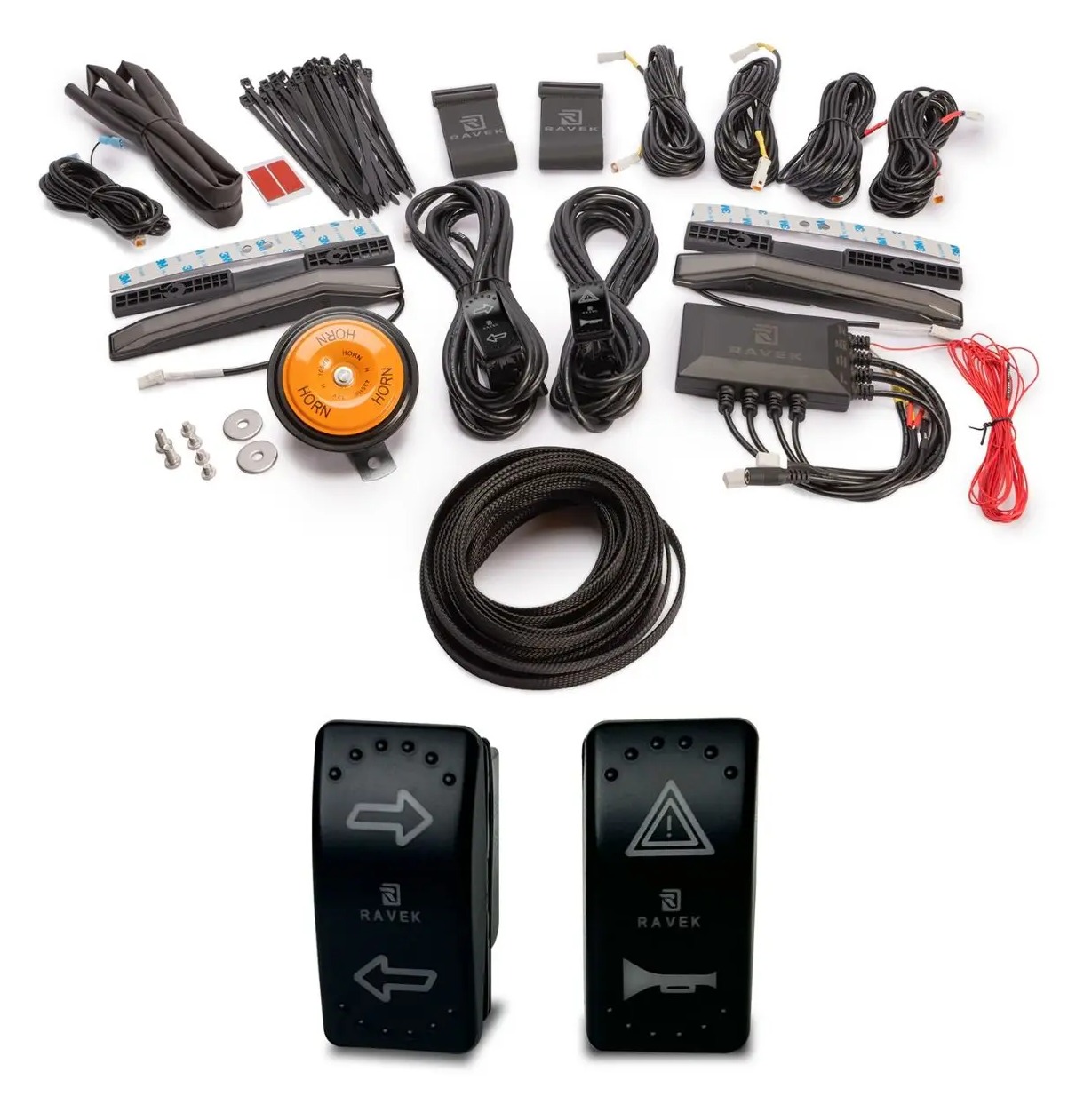 Ravek Auto-Cancel Turn Signal Kit w/White Running Lights Yamaha Wolverine X2 / RMAX 2 2019-2025