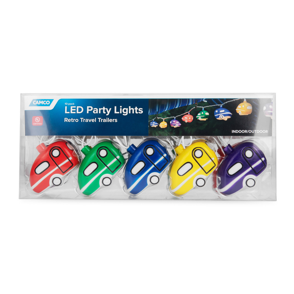 Camco Retro Travel Trailer LED Party Lights