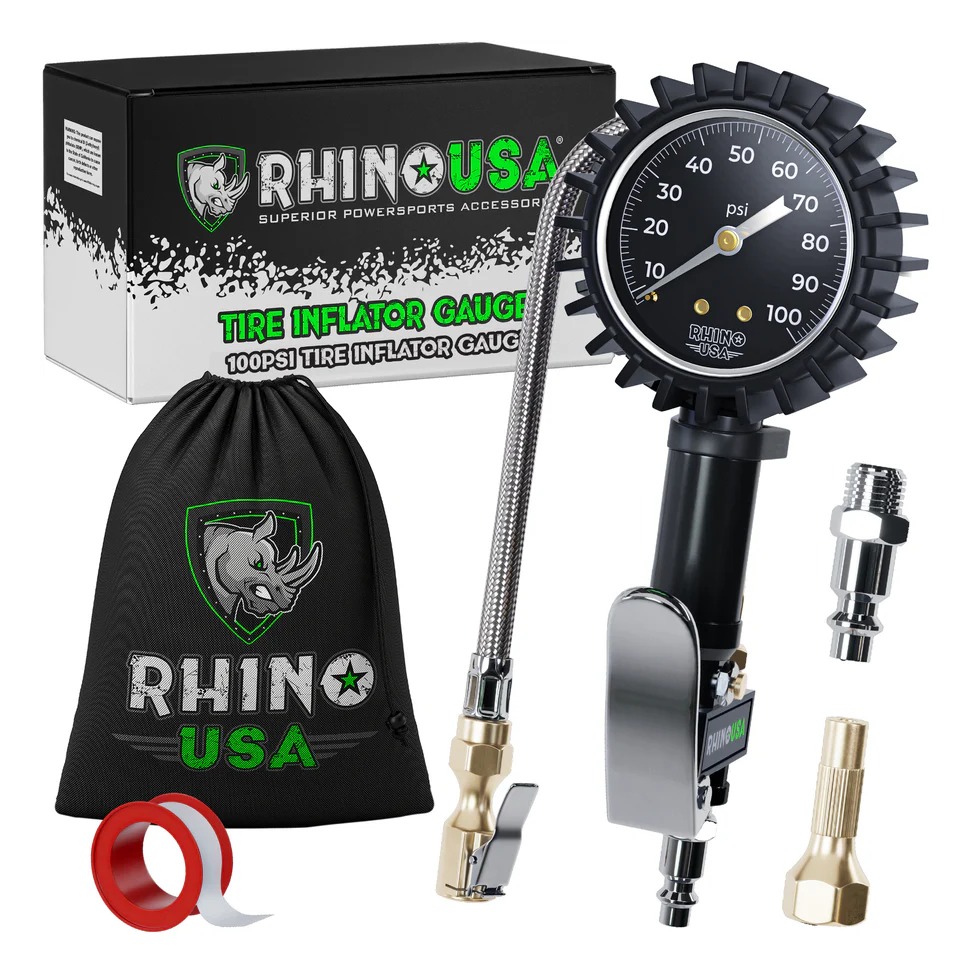 Rhino USA Tire Inflator Gauge