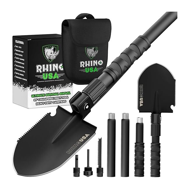 Rhino USA Ultimate Survival Shovel