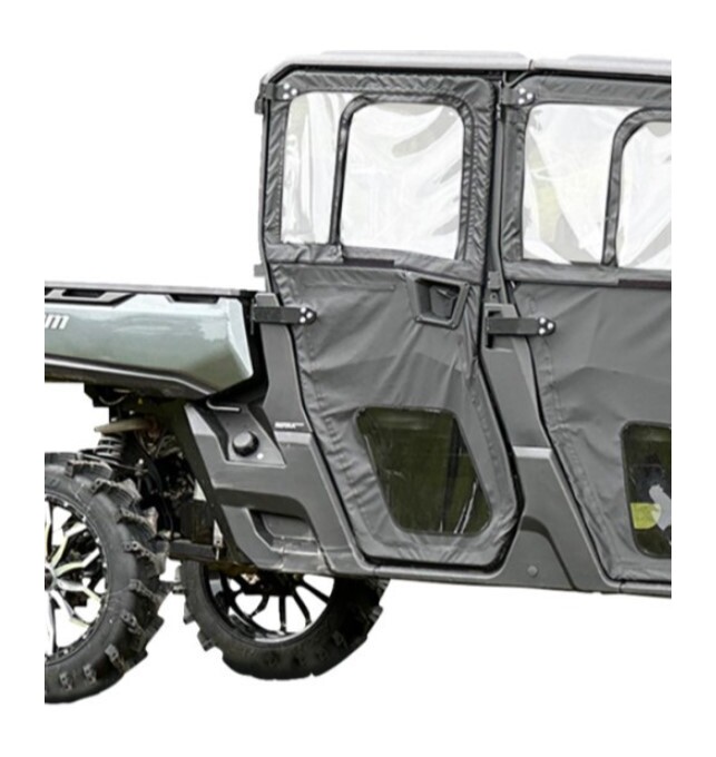 Seizmik Rear Framed Door Kit Can-Am Defender Max 900 / 1000 2022-2026