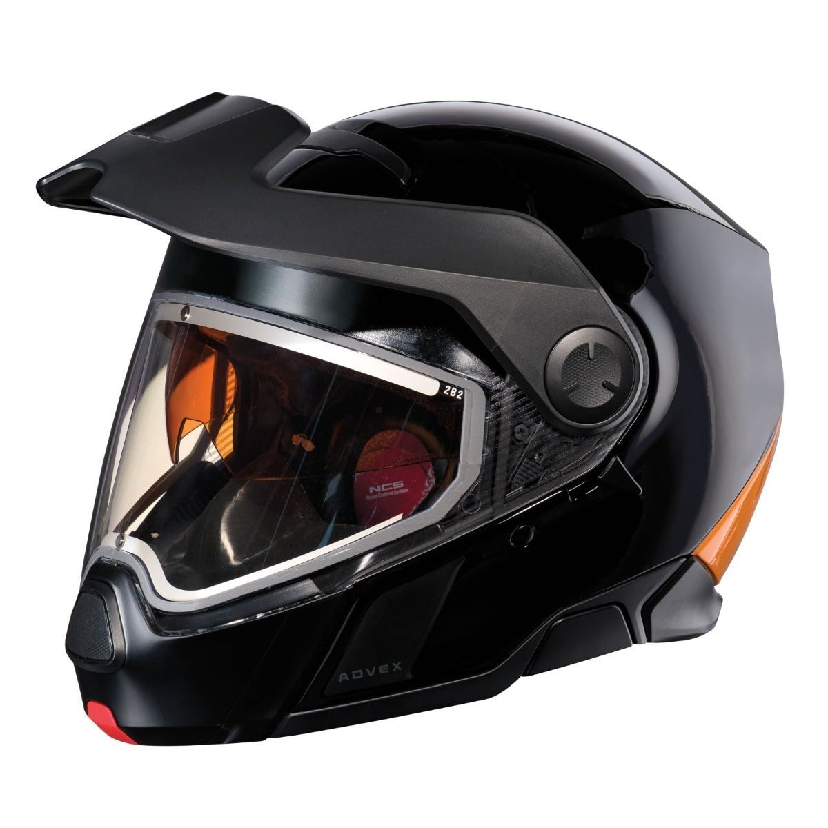 SKI-DOO ADVEX SPORT HEATED HELMET WITH ELECTRIC VISOR (DOT/ECE) ORANGE - 9291261212