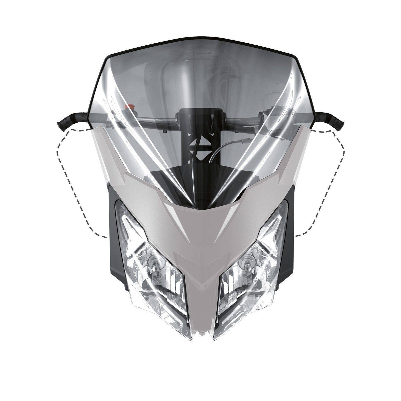SKI-DOO HIGH WINDSHIELD GREY - 860200928
