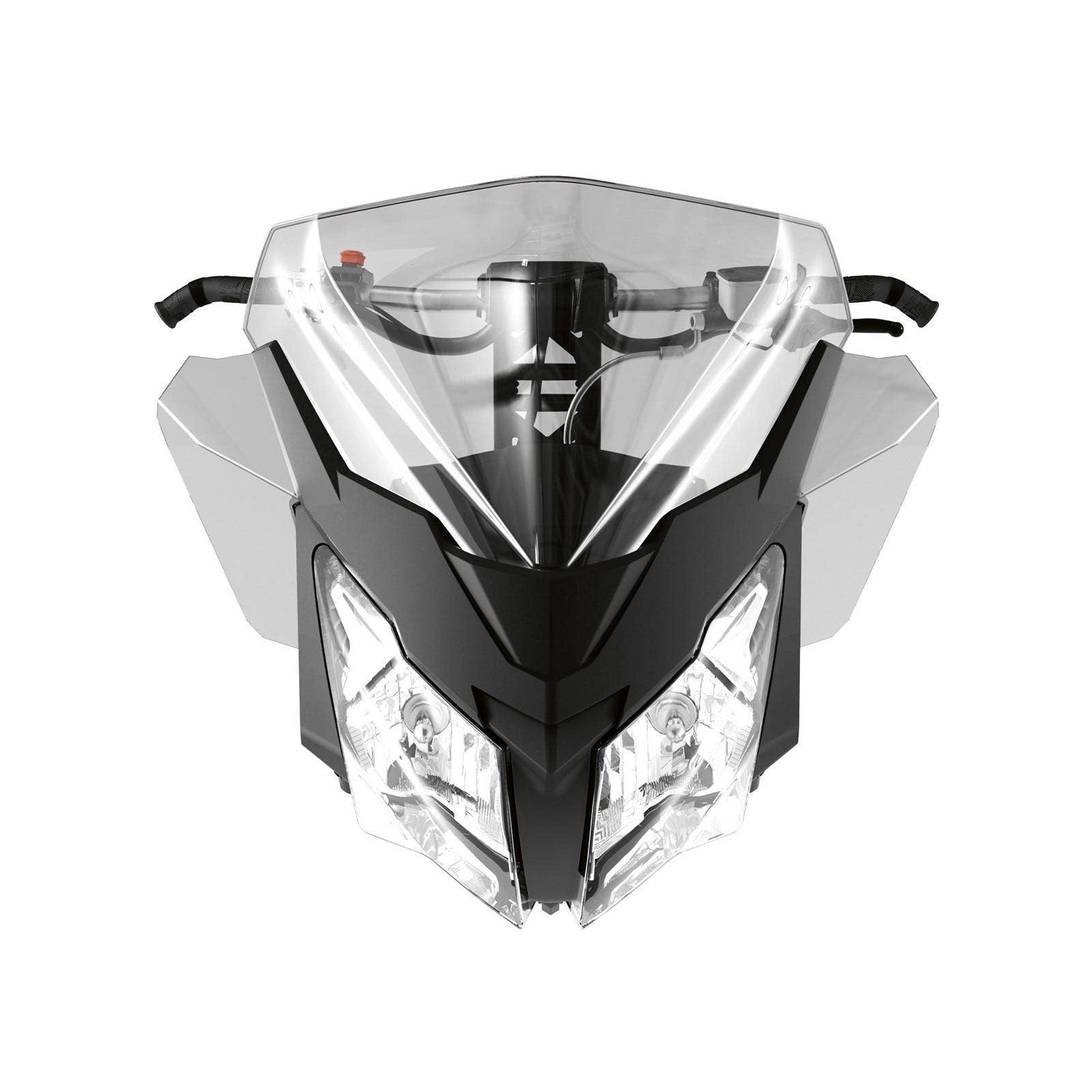 SKI-DOO MEDIUM INJECTED WINDSHIELD AND SIDE DEFLECTOR KIT GREY - 860200759