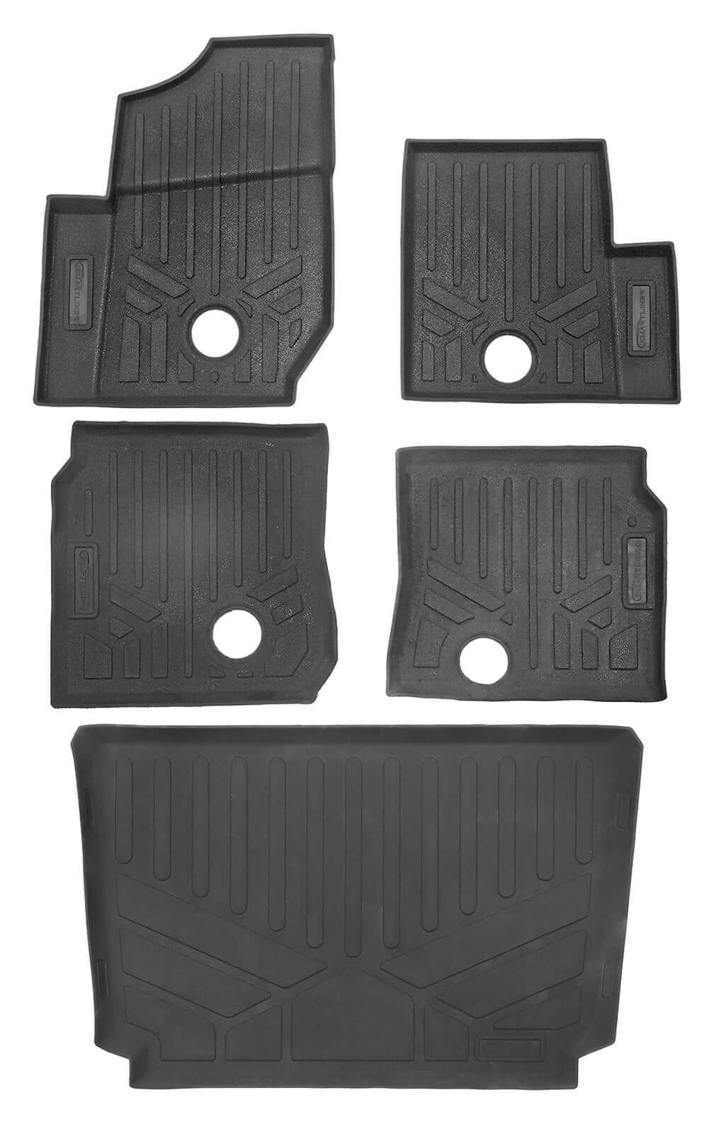 Smartliner UTV Rugged Rubber Floor Liners Polaris General 1000 / XP 1000 2019-2026