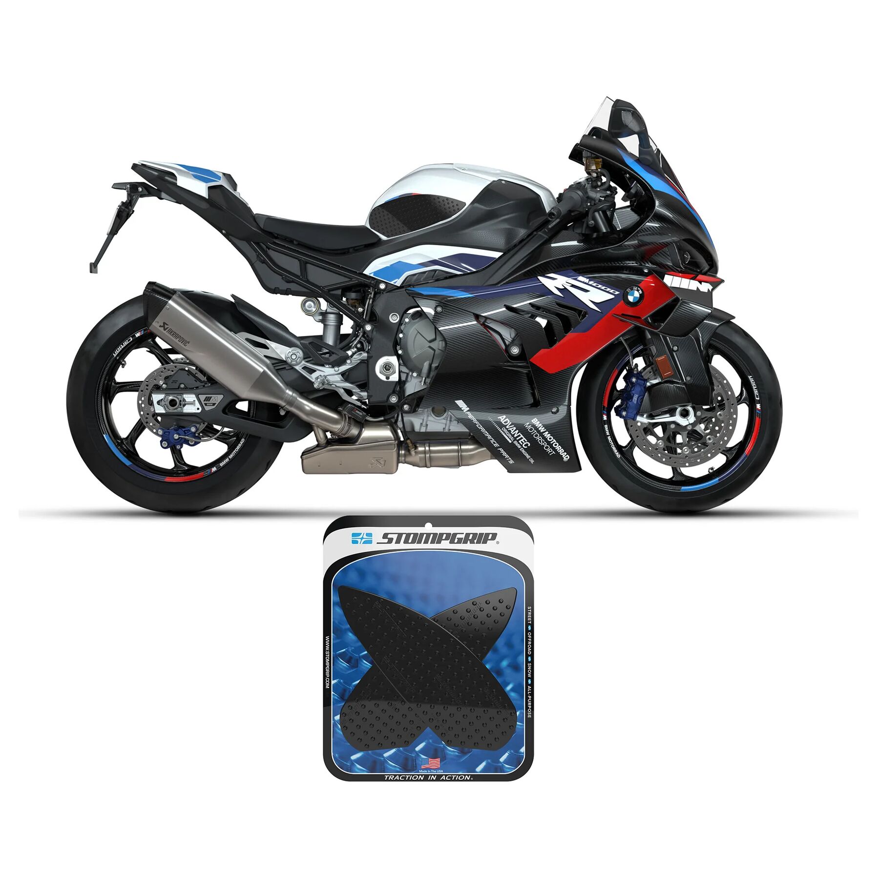 Stompgrip Tank Pad BMW S1000R / S1000RR / M1000RR 2020-2026