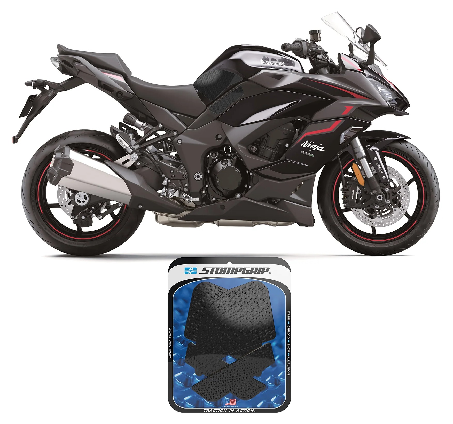Stompgrip Tank Pad Kawasaki Ninja 1000SX / 1100SX / SXE 2020-2026