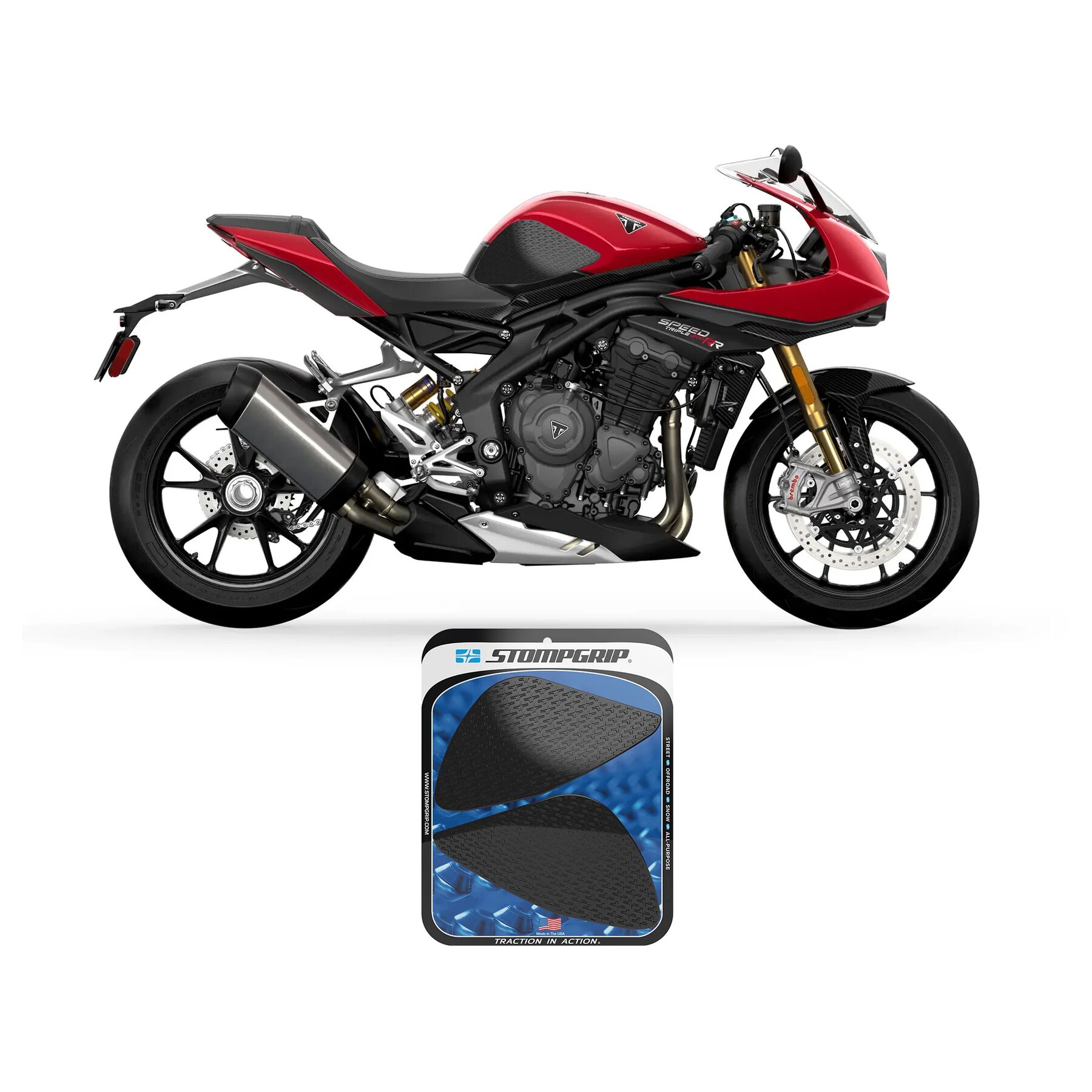 Stompgrip Tank Pad Triumph Speed Triple 1200RR / RS 2021-2026